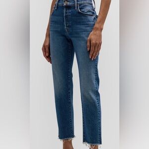 MOTHER Denim The Scrapper Cuff Ankle Fray in Take Me Higher